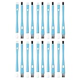CSNSD ESD Double-head Brush 10PCS Blue Plastic Handle Anti Static Brush for Electric Appliances Humi