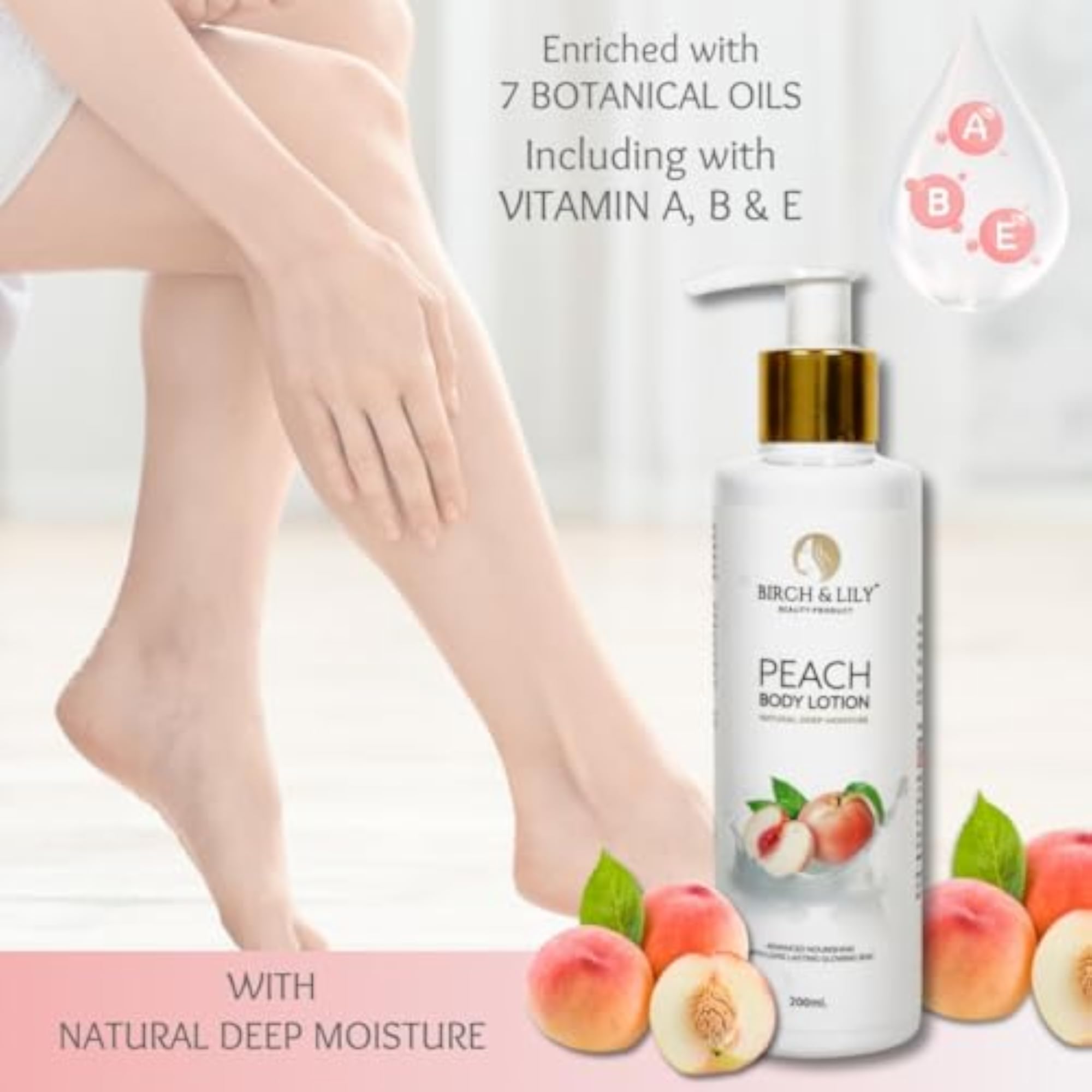 Peach Body Lotion - Hydrating & Nourishing