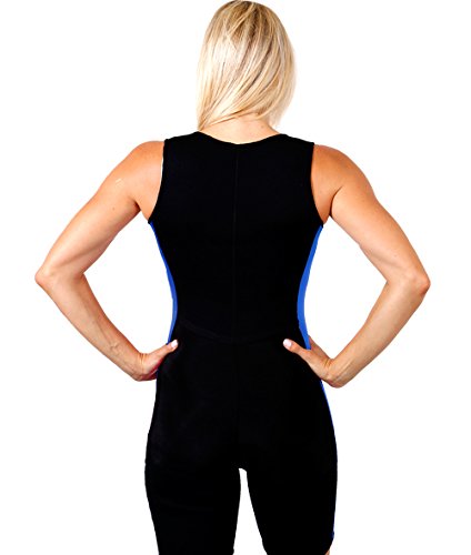 Sauna Suit Neoprene Gym Sport Aerobic Boxing Workout (Blue, Medium) 13833 #TOP1