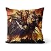 poduszki poduszka World of Warcraft poduszka ozdobna z nadrukiem lniana poduszka do sypialni kwadratowa dekoracja 40 x 40 cm
