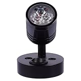 ULTECHNOVO Plafoniera Nero Alluminio LED 3w in 12v 4000k per Camper
