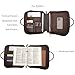 Polare Full Grain Leather Bible Cover Carrying Book Case Large Church Bag Crossbody Bible Protective Book Holder Folder Organizer Portfolio for Men