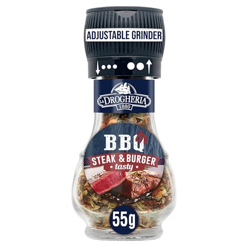 La Drogheria BBQ Steak & Burger Seasoning Adjustable Grinder 55 g