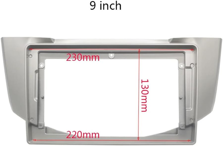 9'' Car Radio Stereo Dash Install Kit Fascia Panel Trim fits for Lexus RX300/330/350/400h 2003-2009 and Toyota Harrier 2003-2012 Installation Aftermarket Stereo Headunit