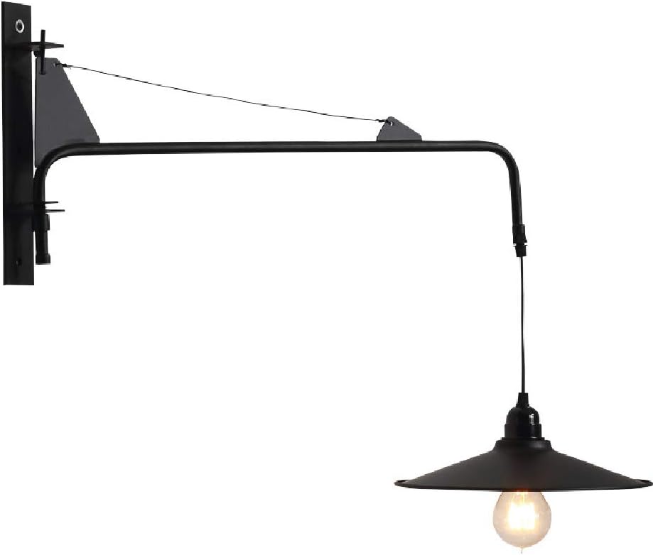 Retro Metal Wall Lamp Black Bedside Wall Lights Bedroom Hotel Wall