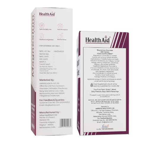 Image of HealthAid Magnesium Glycinate & Magnesium 10% - 100ml Sleep Lotion