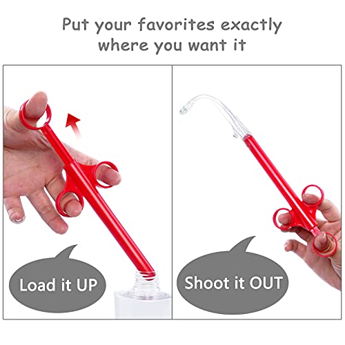 ANGCURE Lube Applicator Syringes, Lubricant Tube Shooter with Smooth