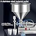 KOMFGT Pneumatic Liquid Filling Machine, Dual-Use Paste Filler with 30L Hopper, Ideal for Small Bottles in Perfume, Drink, and Water Industries(500Ml)