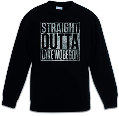 Sweat-shirt enfant Straight Outta Lake Wobegon noir en coton