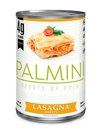 Palmini Lasagna Sheets | Low-Carb, Low-Calorie Hearts of Palm Lasagna Sheet | Keto, Gluten Free, Vegan, Non-GMO | As seen on Shark Tank | (14 Ounce - Pack of 3)