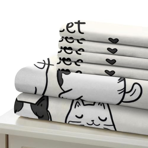 Parure de lit chat hypoallergique pour adolescent souffrant d'allergies - 7