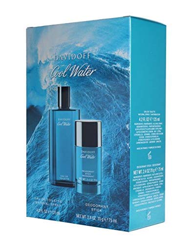 Cool Water by Davidoff 2-Piece Fragrance Set for Men (Cool Water Eau de Toilette Spray, 4.2 Ounce + Cool Water Deodorant Stick, 2.4 Ounce)