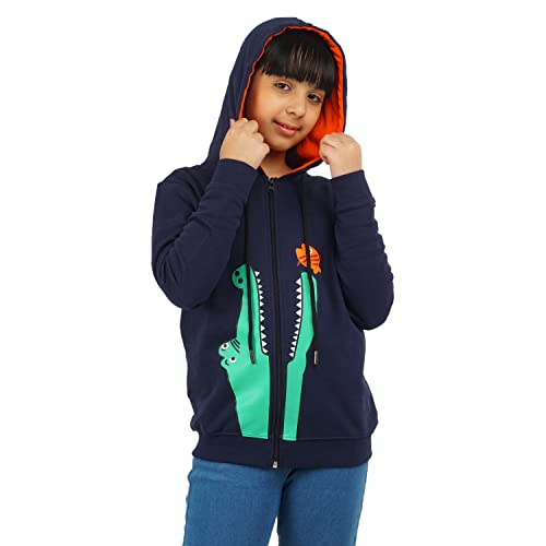 Image of Real Basics Girls Cotton Hooded Sweatshirt(Pack of 1)