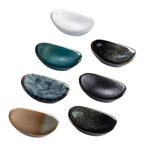 PRETYZOOM Keramik Essstäbchen Halter 5.50X3.40X2.00Cm Tisch Besteckablage Für Löffel Stäbchen...