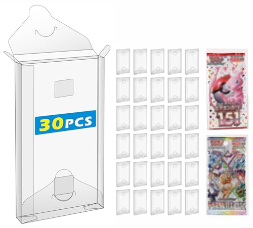 30PCS Plastic Folding Protector Cases for Trading Card Booster Pack (30PCS - 13.7cm(5.4 in))