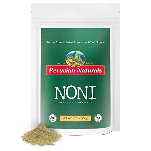 Peruvian Naturals Noni Powder 300G (10.6 Oz), Raw, Vegan, Non-Gmo Noni Fruit Powder From Peru’s Rainforest For Supplements, Smoothies, Cooking, Recipes, Desserts, Baking #TOP4