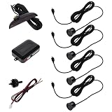 Sensores de marcha atrás para coches: el kit de sensores de marcha atrás proporciona una cobertura completa, eliminando los puntos ciegos y garantizando un aparcamiento seguro