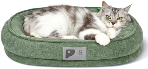 Orthopedic Cat Bed for Puppy and Kitten,Soft Cat Beds for Indoor ...