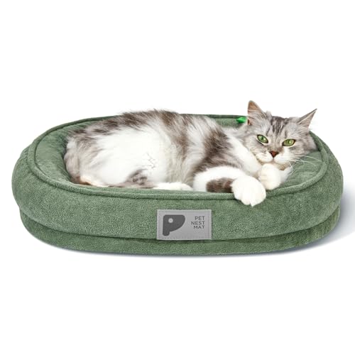 Orthopedic Cat Bed for Puppy and Kitten,Soft Cat Beds for Indoor Cats,Washable Dog Bed with...