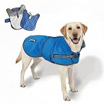 TAIL BLAZERS™ All Seasons Quality Waterproof Dog Coat with Harness Hole. Detachable Quilted Liner, Adjustable, Reflective Dog Raincoat. 2 in 1 Dogs Jacket. Dogs Coats Waterproof. XXL Blue