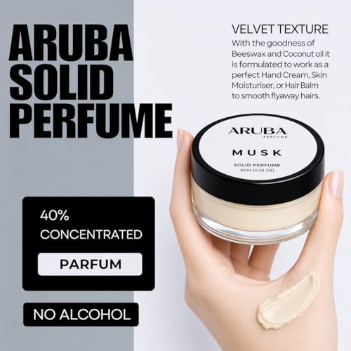 Image of Alcohol Free Musk Solid Perfumes | Wax Perfumes for Men & Women | Cologne | Strong & Lasting Fragrance | Gifting Pack for Him & Her