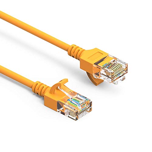 Cable SF Cat 6A UTP 1ft Ethernet RJ45 Amarillo
