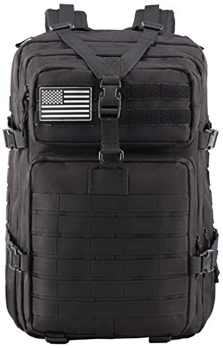 Luckin Packin Mochila tática militar, bolsa Molle, pacote de mochila, 45 L grande