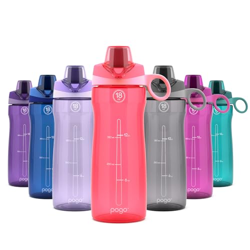 Image of Pogo BPA-Free Tritan Plastic Water Bottle with Chug Lid, 18 Oz, Pink