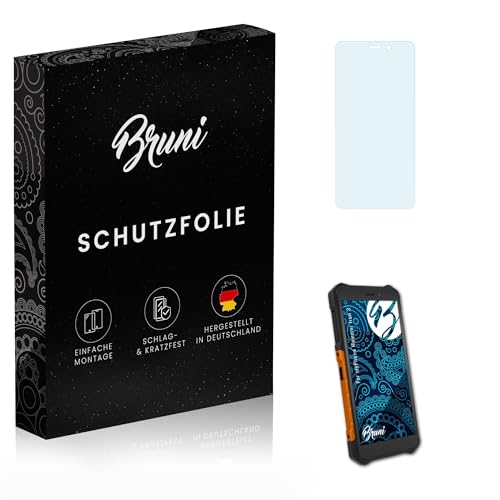 Bruni Schutzfolie kompatibel mit myPhone Hammer Iron 3 Folie, glasklare Displayschutzfolie (2X)