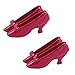 Tomaibaby 2 Paia Mini Tacchi Alti Bambola Costume Puntelli Casa delle Bambole Tacchi Alti Scarpe da Bambola Rosse per Le Ragazze della Casa delle Bambole Regalo
