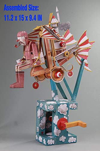 Automata Paper Machine Moving Model Papercraft projetado por Keith Newstead – Projeto DIY divertido