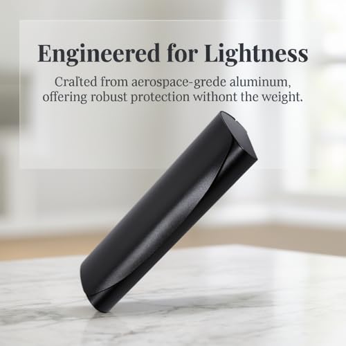 Image of Philley Aluminum Ultra-Light Eyeglasses Case Hard Shell Nearsighted Glasses Case for Women & Men