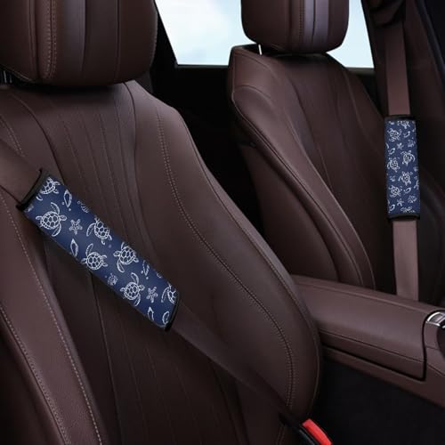 Image of AFPANQZ Sea Turtle Pattern Automotive Seat Belt Covers Pads 2 Piece for Adults Kids Youth Car Accessories Universal Daiper Bag Backpack Shoulder Straps Pads Comfortable Universal