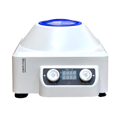 Centrifuge Machine, Lab Benchtop Centrifuges, 50W Electric Lab Centrifugal Equipment for 6x10ml Centrifuge Tubes, LCD Display 4000RPM 100Min Timer 1685xg Max Centrifugal Force