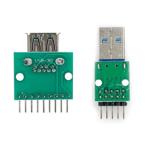 Adaptador USB 3.0 macho y hembra a DIP 9 pines, pack x4 miniatura 5