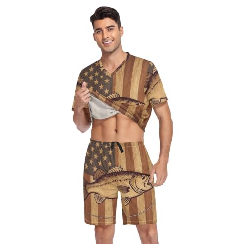 Camisas de pijama para hombre GuoChe el regalo perfecto para pescadores 4