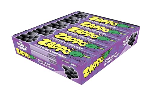 Image of Zappo Sour Flavored Chews Packs (6 Pack, Grape)