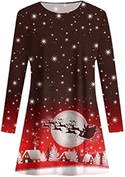 Kerstjurk voor dames, Merry Christmas hoodie, jurk, casual, lange mouwen, pulloverjurk, kersttrui, rendierprint, vrijetijdsjurk met zak, elegante kerstfeestjurken, blauw #1, M