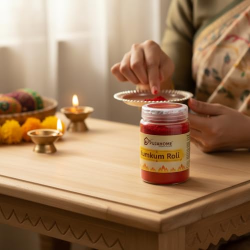 Image of Roli Pure Haldi Kumkum - Original Puja Roli | Natural & Pure kumkum (100g x 2 Box Pack)