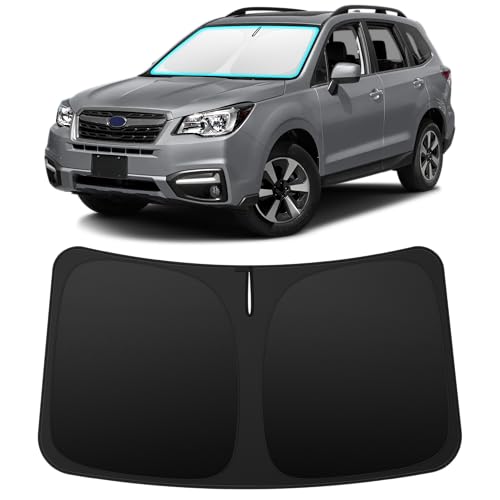 Image of INSAUTO Custom Fit Windshield Sun Shade for Subaru Forester 2014-2018 | Foldable Front Window Sunshade Car Accessories, UV & Heat Reflector, Keeps Interior Cool, Includes Storage Bag