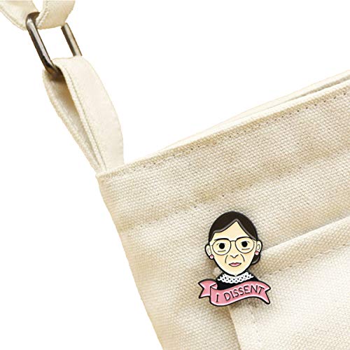Image of RBG Pins Ruth Bader Ginsburg Pins I Dissent Pins RBG Dissent Collar Feminism Pins Women'S Rights Judge Badge Pins 4 pcs