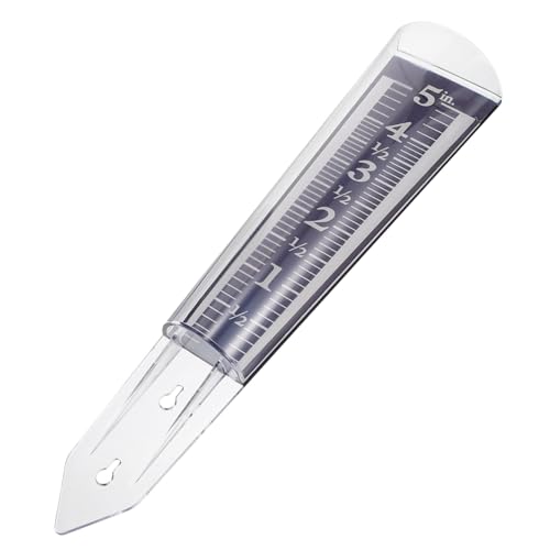 Toyvian Stake Garden Lawn Tool Rain Gauge Replacement Tube Gauge Outdoor Waterproof Measuring Transparent Outdoor Rain Meter Measure Large Lawn Supplies Garden Supplies Blue