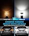 Yorkim 3157 LED Bulb 6000K White 2880 lumens 3156 LED Reverse Lights 3057 LED 4114 LED Day Running Light 3056 3457 led Replacement bulb for Turn Signal Tail Light Brake Light, 4pack