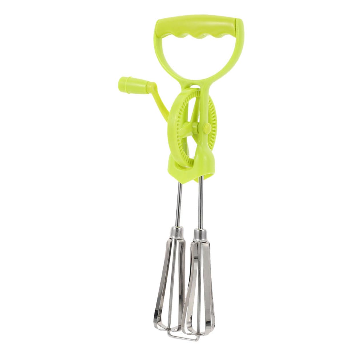 Hemobllo Manual Hand Crank Egg Beater Ergonomic Mixer Tool for Effortless Blending for Beating Eggs Stirring Butter and