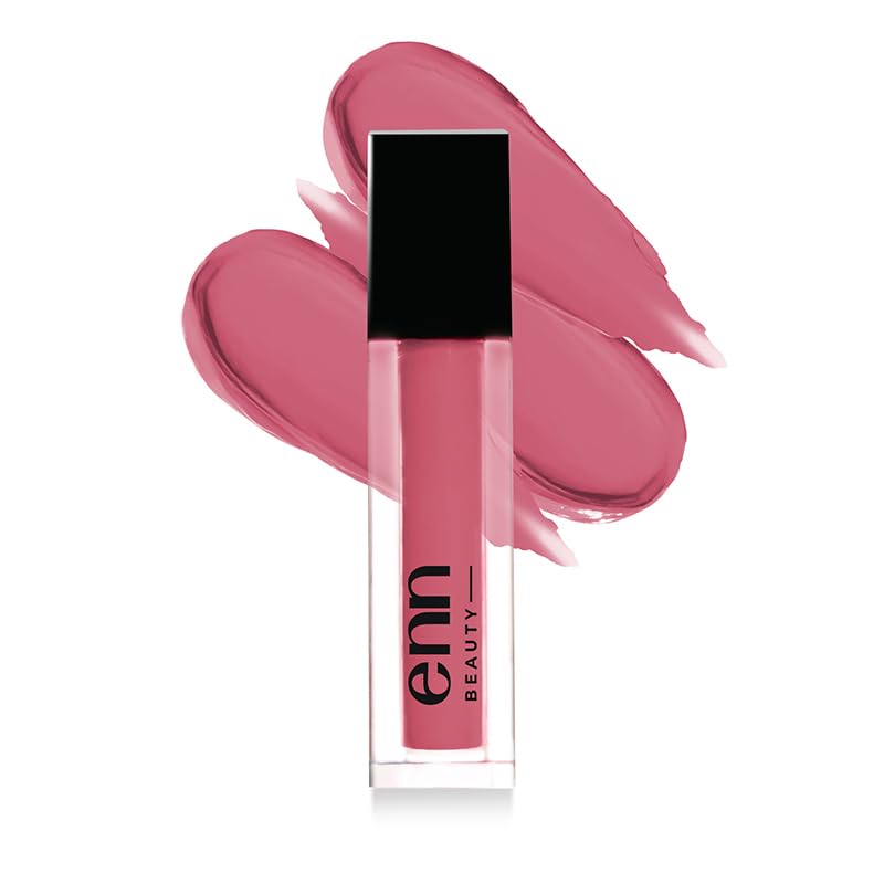 Image of ENN Beauty Semi Matte Liquid Lipstick, Long Lasting Waterproof Non Transfer Smudge Proof, Cosmo Pink - 1.5ml