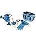 Produktbild DjlzU Kindergarten-Werkzeug-Set Mit Handschuhen Schaufel Tragetasche Garten-Accessoires Outdoor-und Lernspielzeug All in One Kit Blau 1set Rake