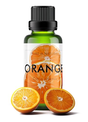 Image of Esslux Sweet Orange Essential Oil for Diffuser & Skin - Huge 120 ML - 100% Pure Natural Orange Oil for Massage & Face - Sweet Orange Essential Oil for Cleaning & Soap Making Scent