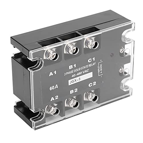 Relais statique triphasé SSR 60A JGX3 4860Z DC AC 40-480VAC pour dissipation thermique