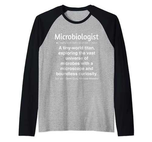 Microbiólogo Divertido Camiseta Manga Raglan