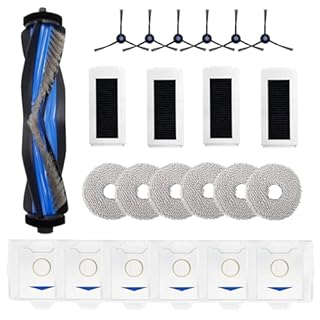 Kit di accessori di ricambio Compatibile con ECOVACS DEEBOT N30 Pro Omni / N30 Omni Aspirapolvere Robot,1 Spazzola principale 6 Sacchetti di Raccolta Polvere 4 Filtri 4 Panni Mop 4 Spazzole laterali